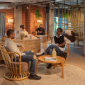 What is the co-living space model?